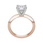 Load image into Gallery viewer, ISLE KNIFE-EDGE 4-PRONG ROUND CUT MOISSANITE ENGAGEMENT RING