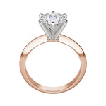 Load image into Gallery viewer, ISLE KNIFE-EDGE 6-PRONG ROUND CUT MOISSANITE ENGAGEMENT RING