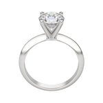 Load image into Gallery viewer, ISLE KNIFE-EDGE 4-PRONG ROUND CUT MOISSANITE ENGAGEMENT RING