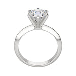 Load image into Gallery viewer, ISLE KNIFE-EDGE 6-PRONG ROUND CUT MOISSANITE ENGAGEMENT RING