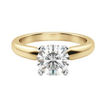 Load image into Gallery viewer, ISLE ROUND CUT MOISSANITE ENGAGEMENT RING