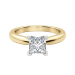 Load image into Gallery viewer, ISLE PRINCESS CUT MOISSANITE ENGAGEMENT RING