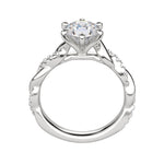 Load image into Gallery viewer, LILT ROUND CUT MOISSANITE ENGAGEMENT RING