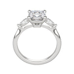 Load image into Gallery viewer, LILY CLASSIC CUSHION CUT MOISSANITE ENGAGEMENT RING