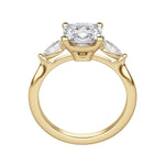 Load image into Gallery viewer, LILY CLASSIC CUSHION CUT MOISSANITE ENGAGEMENT RING