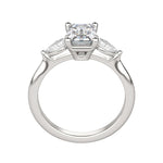 Load image into Gallery viewer, LILY CLASSIC EMERALD CUT MOISSANITE ENGAGEMENT RING