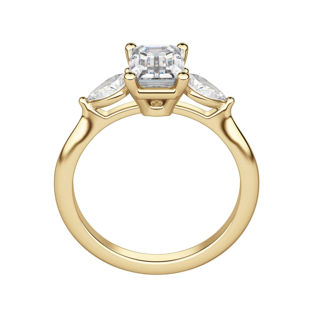 LILY CLASSIC EMERALD CUT MOISSANITE ENGAGEMENT RING