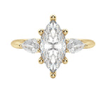 Load image into Gallery viewer, LILY CLASSIC MARQUISE CUT MOISSANITE ENGAGEMENT RING