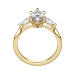 Load image into Gallery viewer, LILY CLASSIC MARQUISE CUT MOISSANITE ENGAGEMENT RING