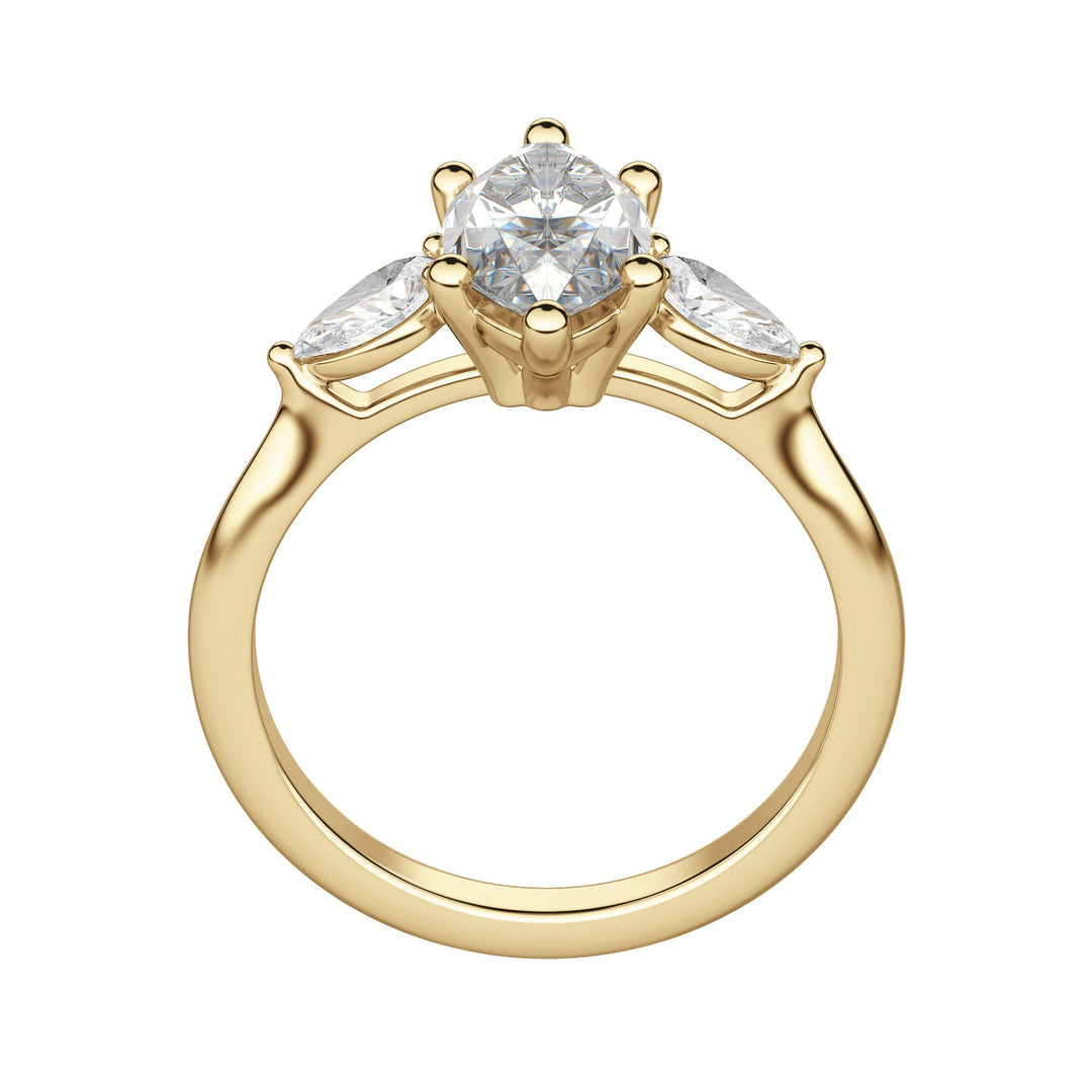 LILY CLASSIC MARQUISE CUT MOISSANITE ENGAGEMENT RING