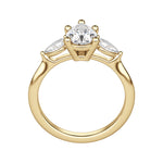 Load image into Gallery viewer, LILY CLASSIC PEAR CUT MOISSANITE ENGAGEMENT RING