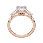 Load image into Gallery viewer, LILY CLASSIC PRINCESS CUT MOISSANITE ENGAGEMENT RING
