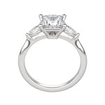 Load image into Gallery viewer, LILY CLASSIC PRINCESS CUT MOISSANITE ENGAGEMENT RING