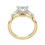 Load image into Gallery viewer, LILY CLASSIC PRINCESS CUT MOISSANITE ENGAGEMENT RING