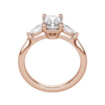 Load image into Gallery viewer, LILY CLASSIC RADIANT CUT MOISSANITE ENGAGEMENT RING