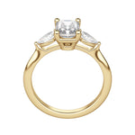 Load image into Gallery viewer, LILY CLASSIC RADIANT CUT MOISSANITE ENGAGEMENT RING