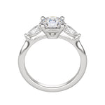 Load image into Gallery viewer, LILY CLASSIC ROUND CUT MOISSANITE ENGAGEMENT RING