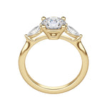Load image into Gallery viewer, LILY CLASSIC ROUND CUT MOISSANITE ENGAGEMENT RING