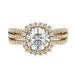 Load image into Gallery viewer, LOUD ROUND CUT MOISSANITE ENGAGEMENT RING