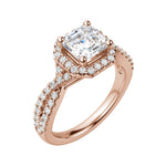 Load image into Gallery viewer, LUSH ASSCHER CUT MOISSANITE ENGAGEMENT RING