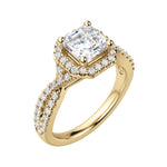Load image into Gallery viewer, LUSH ASSCHER CUT MOISSANITE ENGAGEMENT RING
