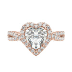 Load image into Gallery viewer, LUSH HEART CUT MOISSANITE ENGAGEMENT RING