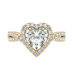 Load image into Gallery viewer, LUSH HEART CUT MOISSANITE ENGAGEMENT RING