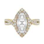 Load image into Gallery viewer, LUSH MARQUISE CUT MOISSANITE ENGAGEMENT RING