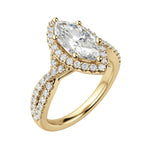 Load image into Gallery viewer, LUSH MARQUISE CUT MOISSANITE ENGAGEMENT RING
