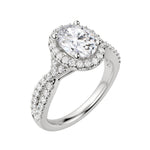 Load image into Gallery viewer, LUSH OVAL CUT MOISSANITE ENGAGEMENT RING