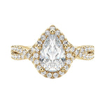 Load image into Gallery viewer, LUSH PEAR CUT MOISSANITE ENGAGEMENT RING
