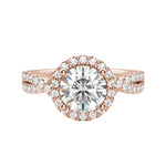 Load image into Gallery viewer, LUSH ROUND CUT MOISSANITE ENGAGEMENT RING