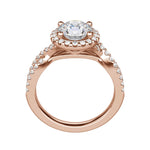 Load image into Gallery viewer, LUSH ROUND CUT MOISSANITE ENGAGEMENT RING