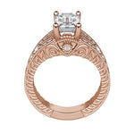 Load image into Gallery viewer, LUXE EMERALD CUT MOISSANITE ENGAGEMENT RING