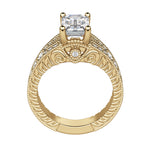 Load image into Gallery viewer, LUXE EMERALD CUT MOISSANITE ENGAGEMENT RING