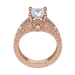 Load image into Gallery viewer, LUXE PRINCESS CUT MOISSANITE ENGAGEMENT RING