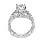 Load image into Gallery viewer, LUXE PRINCESS CUT MOISSANITE ENGAGEMENT RING