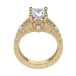 Load image into Gallery viewer, LUXE PRINCESS CUT MOISSANITE ENGAGEMENT RING