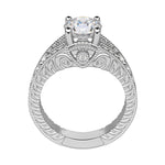 Load image into Gallery viewer, LUXE ROUND CUT MOISSANITE ENGAGEMENT RING
