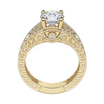 Load image into Gallery viewer, LUXE ROUND CUT MOISSANITE ENGAGEMENT RING