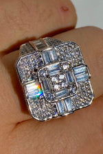 Load image into Gallery viewer, LUXURY HIP HOP FULLY ICED OUT MOISSANITE BAGUETTE DIAMOND CHAMPION MEN’S RINGS