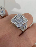 Load image into Gallery viewer, LUXURY HIP HOP FULLY ICED OUT MOISSANITE BAGUETTE DIAMOND CHAMPION MEN’S RINGS