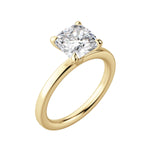Load image into Gallery viewer, LYRE CLASSIC CUSHION CUT MOISSANITE ENGAGEMENT RING