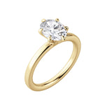 Load image into Gallery viewer, LYRE CLASSIC OVAL CUT MOISSANITE ENGAGEMENT RING