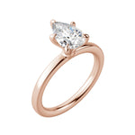 Load image into Gallery viewer, LYRE CLASSIC PEAR CUT MOISSANITE ENGAGEMENT RING
