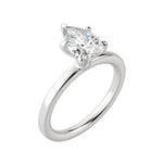 Load image into Gallery viewer, LYRE CLASSIC PEAR CUT MOISSANITE ENGAGEMENT RING