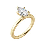 Load image into Gallery viewer, LYRE CLASSIC PEAR CUT MOISSANITE ENGAGEMENT RING