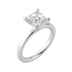 Load image into Gallery viewer, LYRE CLASSIC PRINCESS CUT MOISSANITE ENGAGEMENT RING