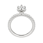 Load image into Gallery viewer, LYRE ACCENTED PEAR CUT MOISSANITE ENGAGEMENT RING