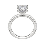 Load image into Gallery viewer, LYRE ACCENTED PRINCESS CUT MOISSANITE ENGAGEMENT RING
